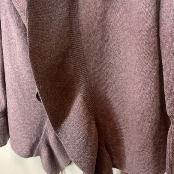 Marisa Christina 2ply cashmere tan/beige open front cascade cardigan - Picture 6 of 10